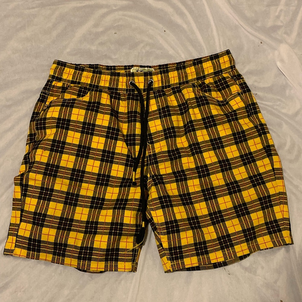 Fresh Prince of Bel-Air Plaid Shorts | Yellow, Red, Black
